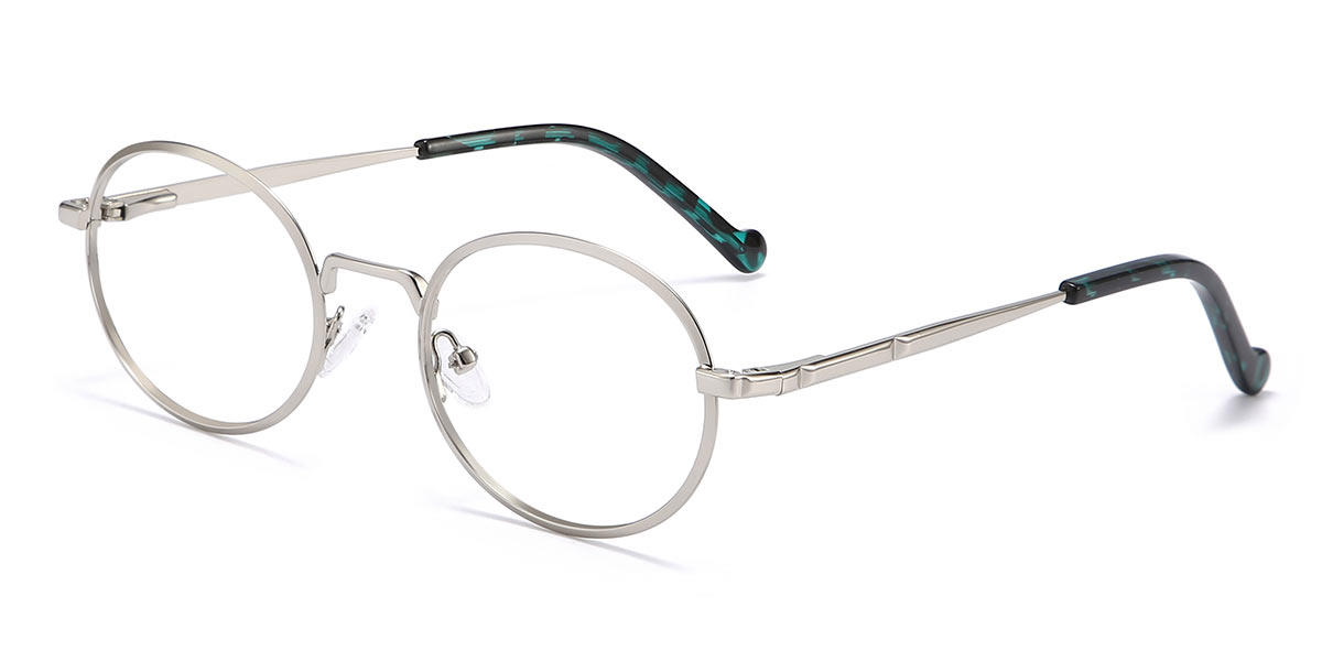 Silver Kylie - Oval Glasses