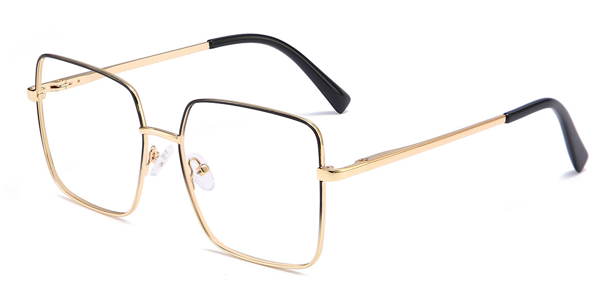Black Gold - Square Glasses - Emiliano