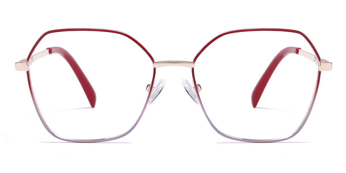 Red - Oval Glasses - Lilah