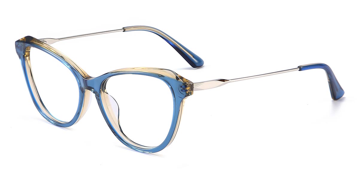 Blue - Cat eye Glasses - Gracie
