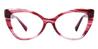 Red Melanie - Cat Eye Glasses
