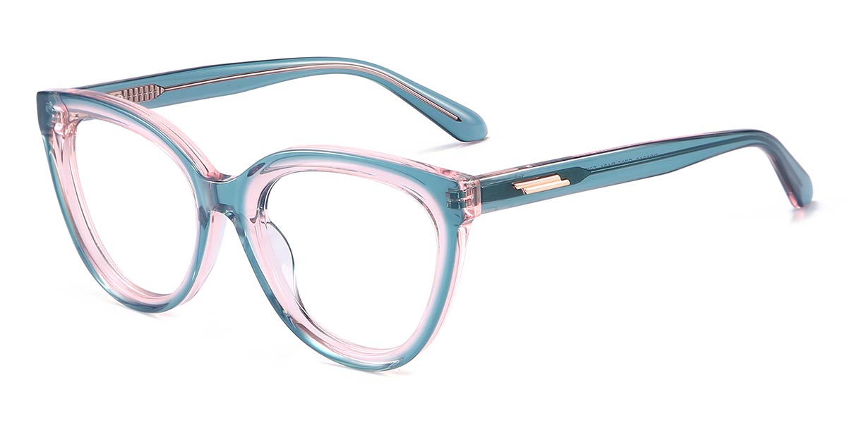 Blue - Cat eye Glasses - Callie