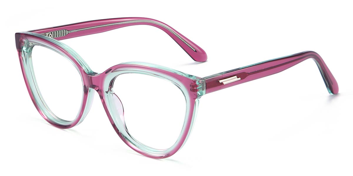 Purple - Cat eye Glasses - Callie