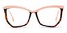 Pink Tortoiseshell Norah - Cat Eye Glasses