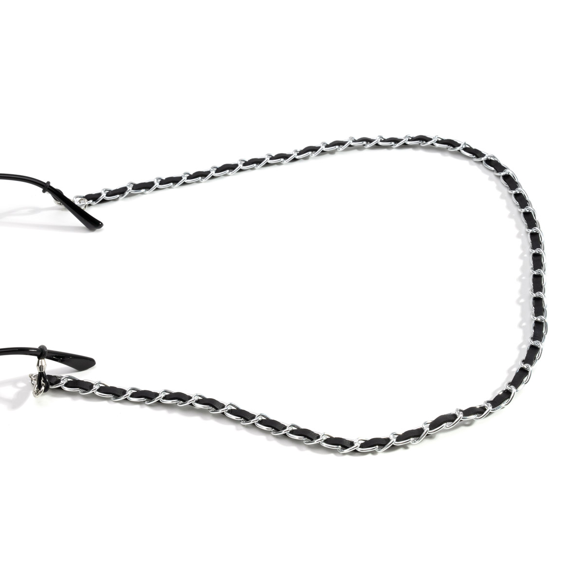Black/Silver Eyeglass Chain