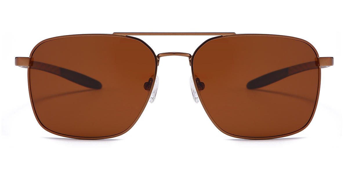 Brown Brown Rhett - Aviator Sunglasses