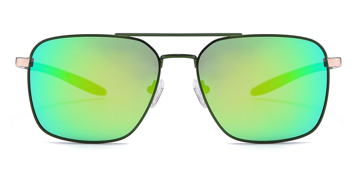 Dark Green Green Mercury Rhett - Aviator Sunglasses