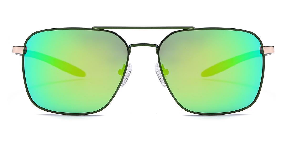 Dark Green Green Mercury Rhett - Aviator Sunglasses