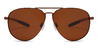 Brown Brown Adriel - Aviator Sunglasses