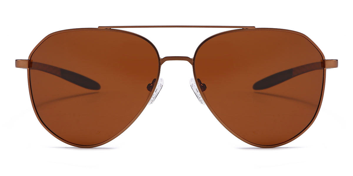 Brown Brown Brady - Aviator Sunglasses