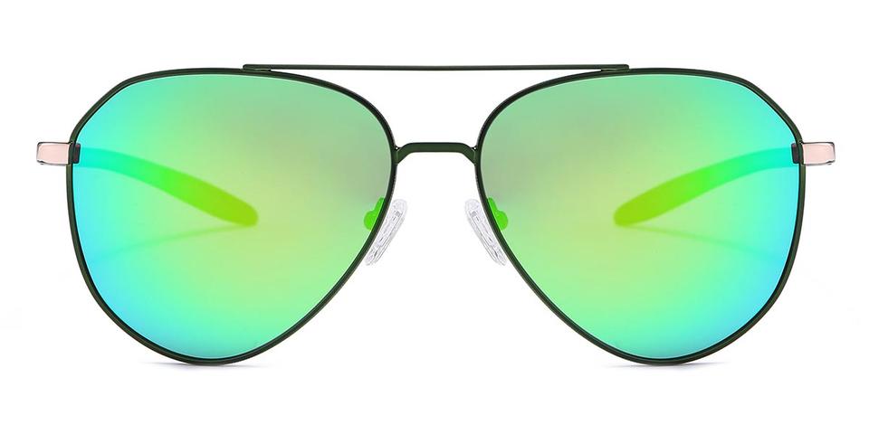Dark Green Green Mercury Brady - Aviator Sunglasses