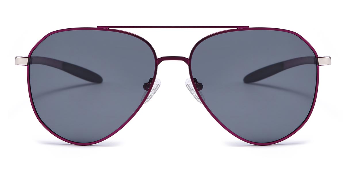 Brady - Aviator Purple Sunglasses For Men