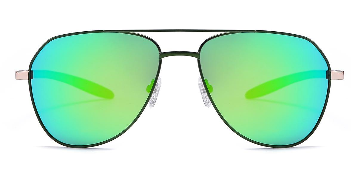 Dark Green Green Mercury Kaden - Aviator Sunglasses