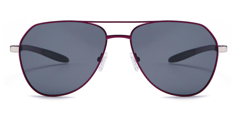 Rose Purple Gray Kaden - Aviator Sunglasses