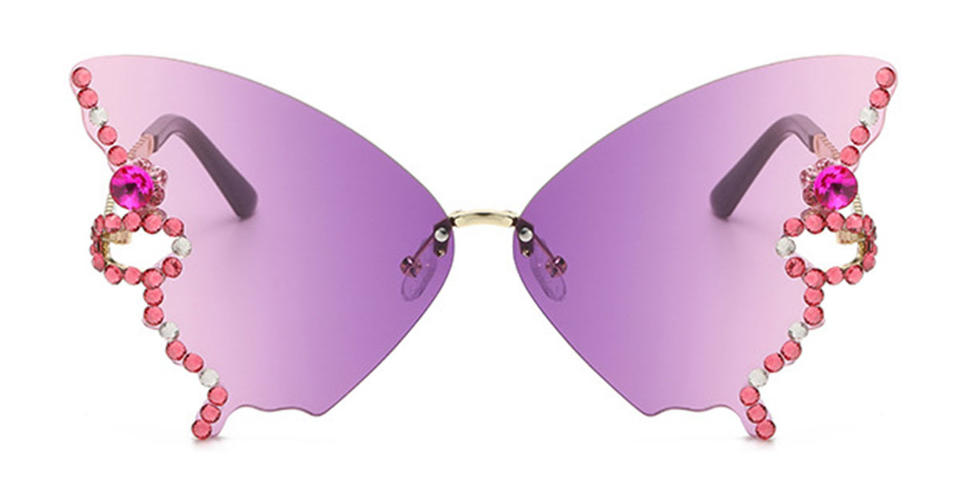 Gradual Purple Abby - Cat Eye Sunglasses