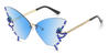 Gradual Blue Abby - Cat Eye Sunglasses