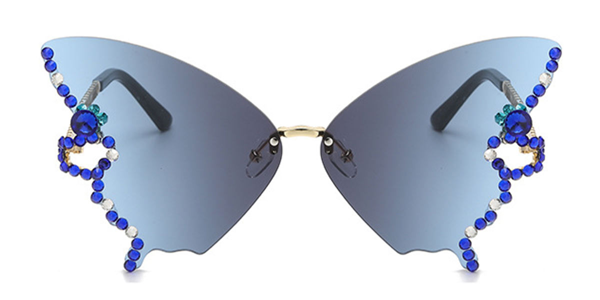 Grey Blue Abby - Cat Eye Sunglasses