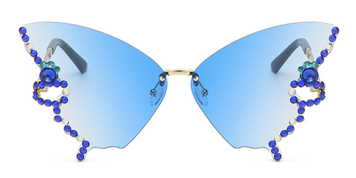 Blue - Cat eye Sunglasses - Abby