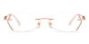 Rose Gold Catalina - Rectangle Glasses