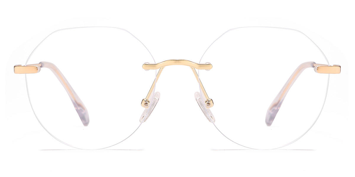 Gold Elliana - Oval Glasses