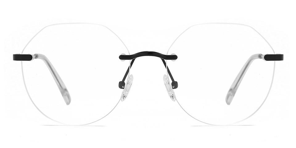 Black Elliana - Oval Glasses