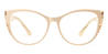 Nude Pink Amber - Cat Eye Glasses
