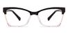 Black Clear Jenna - Rectangle Glasses