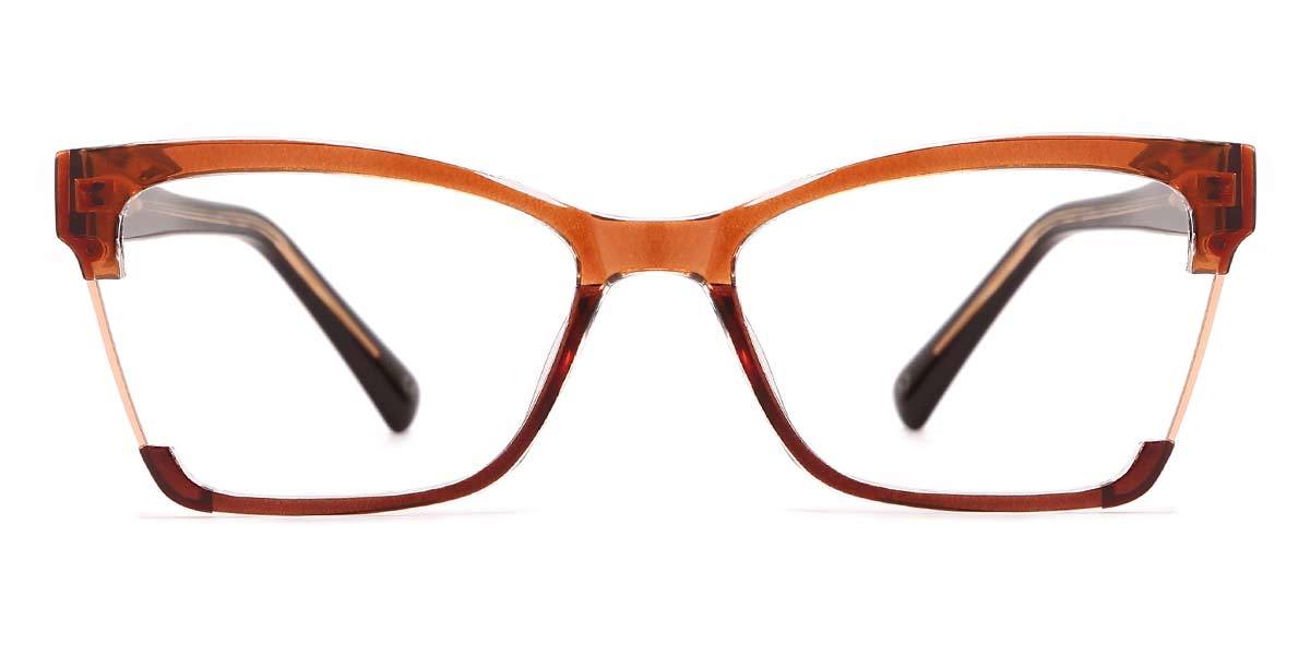 Tawny Brown Jenna - Rectangle Glasses