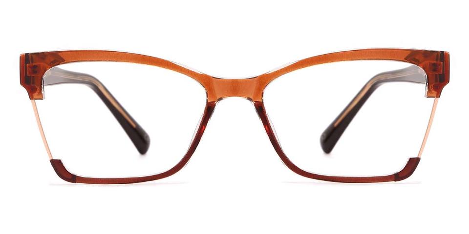 Tawny Brown Jenna - Rectangle Glasses
