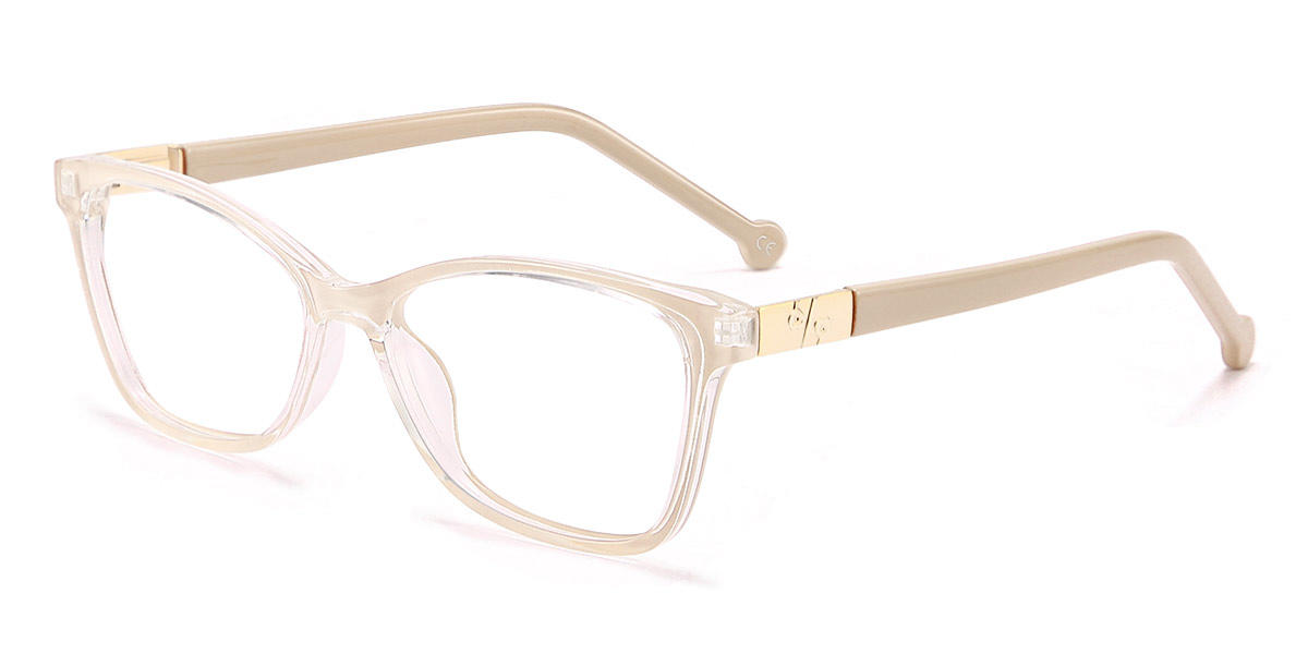 Cream Sierra - Rectangle Glasses