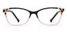 Black Clear Sierra - Rectangle Glasses