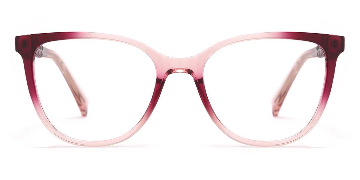 Gradient Rose Violet Dallas - Square Glasses