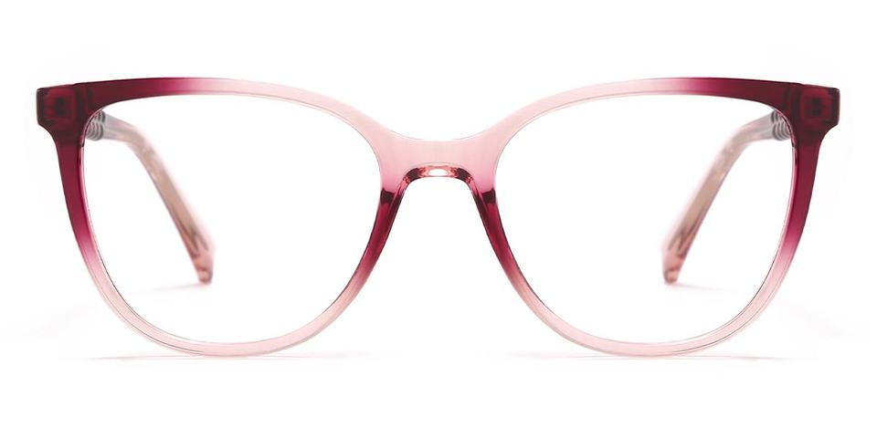 Gradient Rose Violet Dallas - Square Glasses
