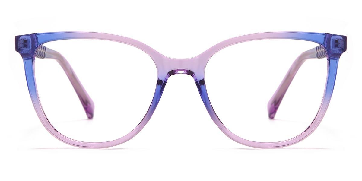 Blue Purple Dallas - Square Glasses