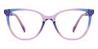 Blue Purple Dallas - Square Glasses