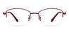 Red Cory - Rectangle Glasses