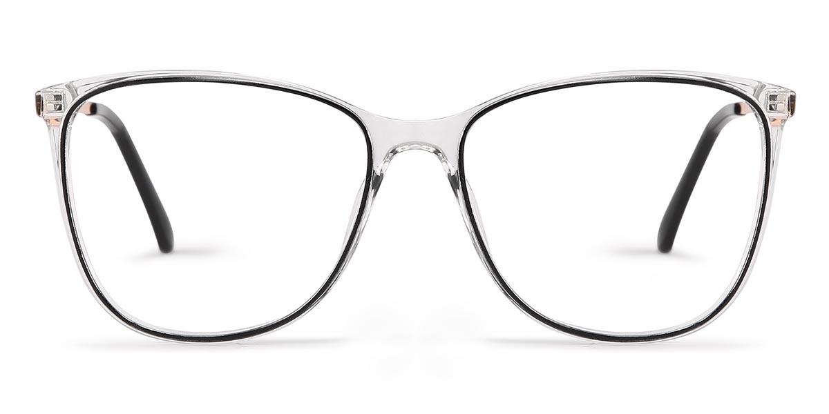 Black Clear Dmy - Square Glasses