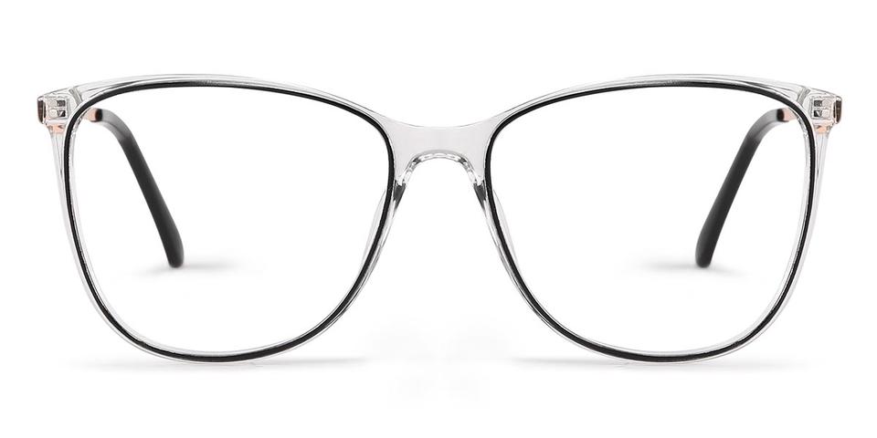 Black Clear Dmy - Square Glasses