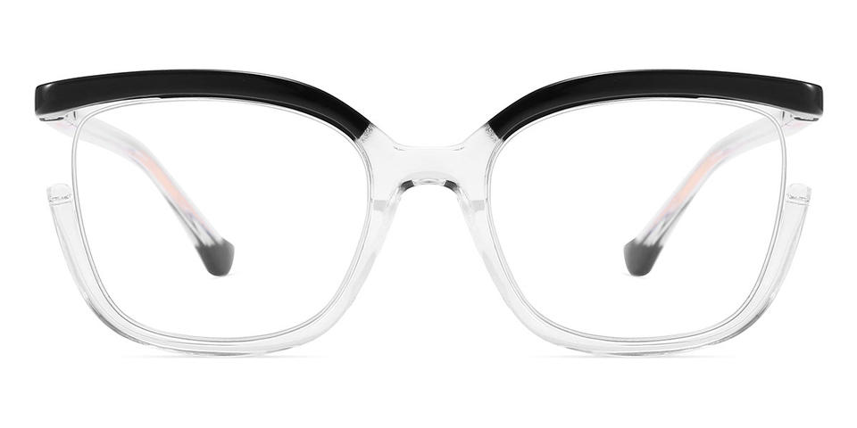 Black Clear Matteo - Square Glasses