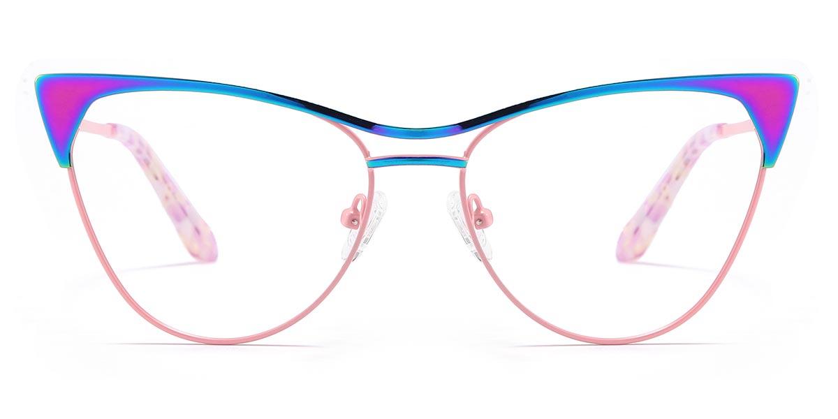 Pink Blue Purple Katie - Cat Eye Glasses