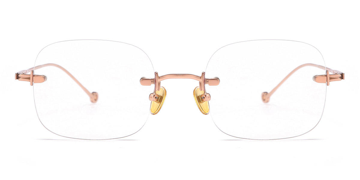 Rose Gold Jeremiah - Rectangle Glasses