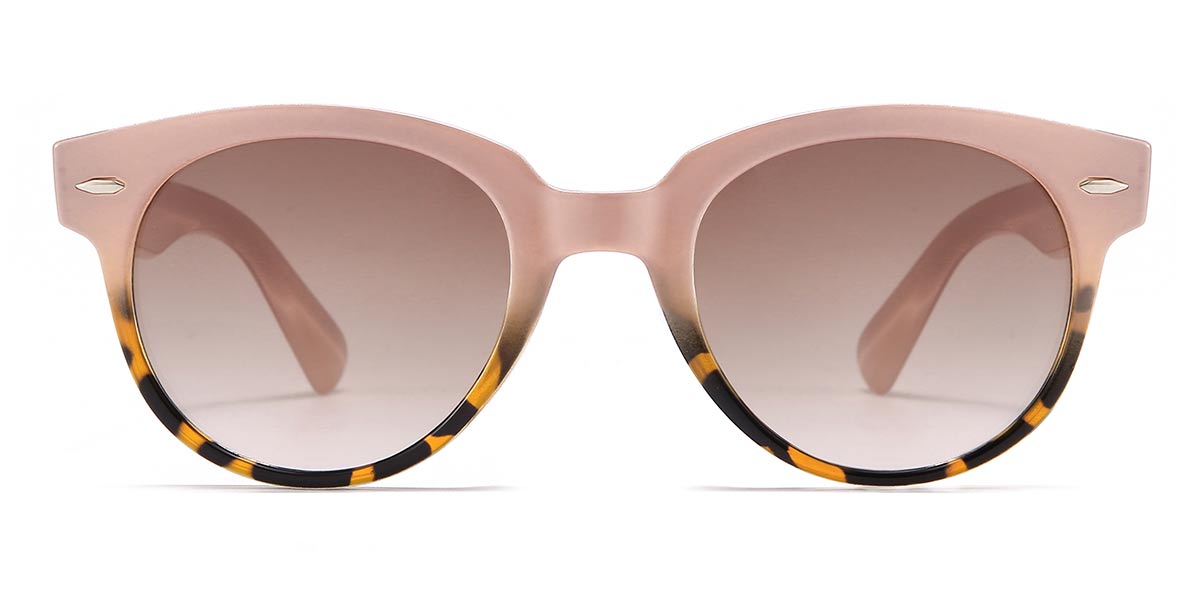 Brown Oval cat-eye tortoiseshell-acetate sunglasses