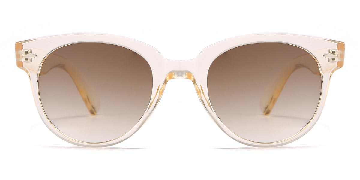 Champagne Gradual Brown Brody - Oval Sunglasses