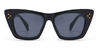 Black Gradual Grey Mikayla - Cat Eye Sunglasses