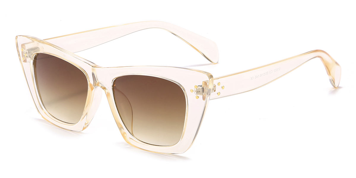 Champagne Gradual Brown Mikayla - Cat Eye Sunglasses