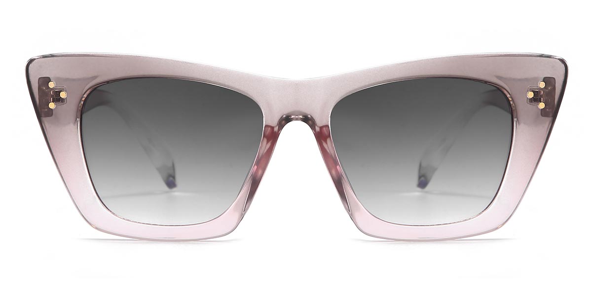 Grey Pink Gradual Grey Mikayla - Cat Eye Sunglasses