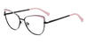 Black Pink Laila - Cat Eye Glasses
