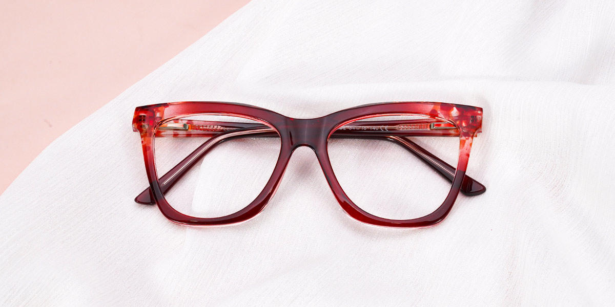 Red Mariah - Square Glasses