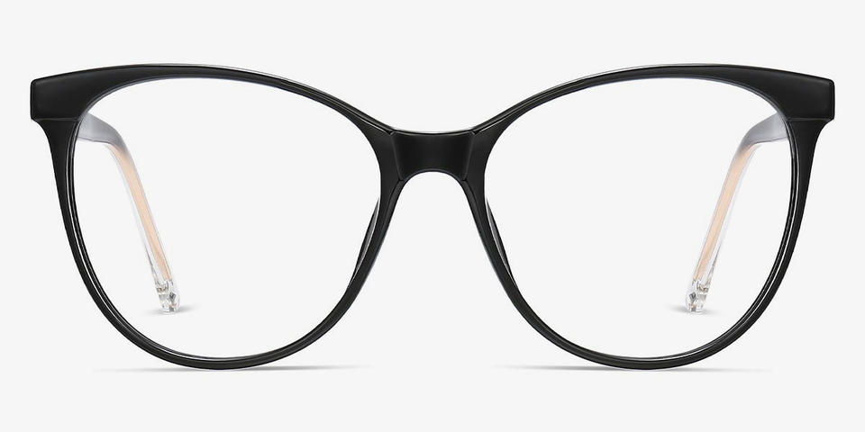 Black Elizaveta - Oval Glasses