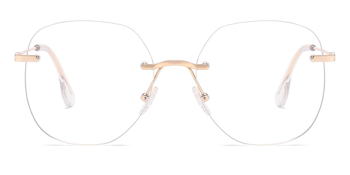 Rose Gold Kila - Oval Glasses